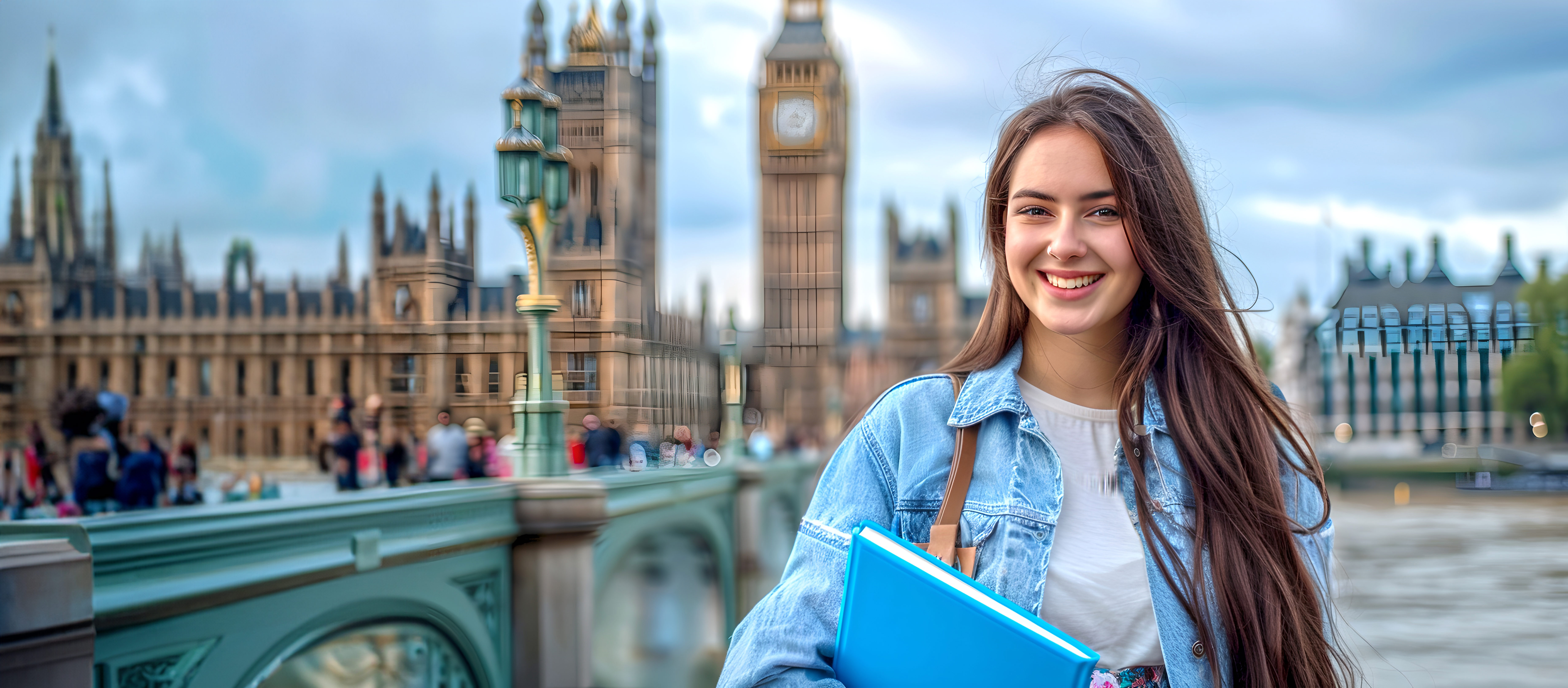 Student beginning an international journey